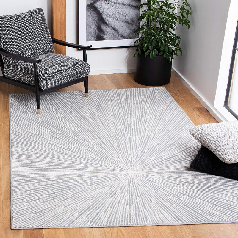 Tapis abstrait Wess Performance, Rectangle 4 pi 5 po x 6 pi 5 po