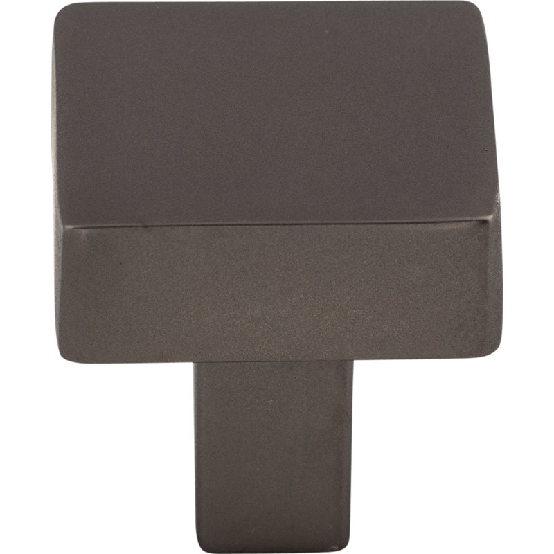 Channing 1 1/16" Length Square Knob, Ash Gray
