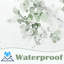 Rideau de douche aquarelle Boho vert sauge, rideaux de douche Eucalyptus
