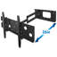 Mount-It Full Motion Long Arm TV Wall Mount with 26 in. Extension, Fits 40 - 70 in. & 220 Lbs. Cap.