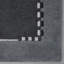Tapis d'intérieur contemporain fait à la main 100% laine gris anthracite Tibbati-157523815