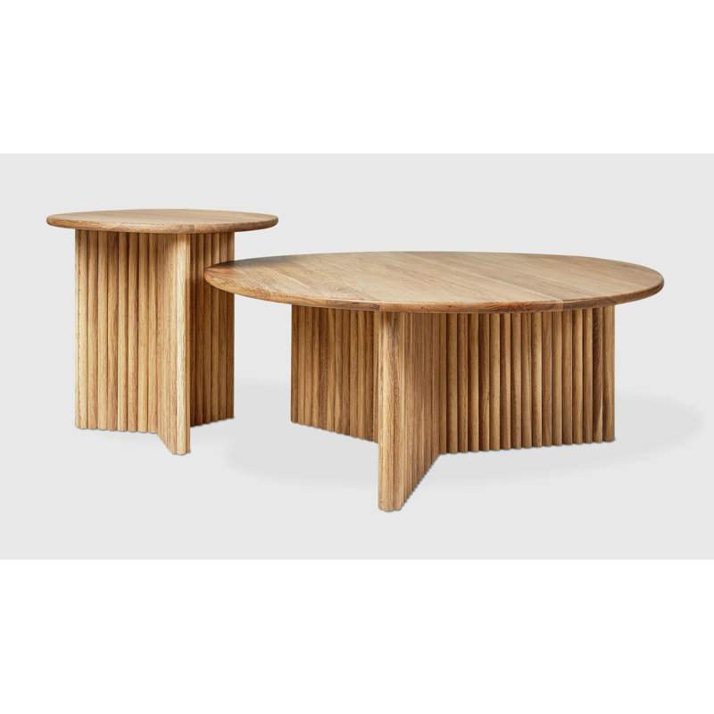 Odeon Coffee Table, White Oak
