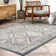 Shawna Tiled Southwestern Performance Blue Area Rug