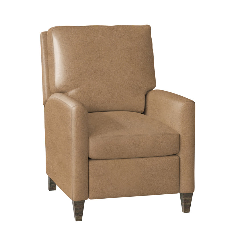 Charlotte Recliner, Aline Fumo Genuine Leather, Cobblestone, Manual