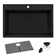 Ruvati 33 x 22 inch epiGranite Drop-in Topmount Granite Composite Kitchen Sink