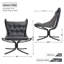 Greycin 29" Wide Genuine Leather Accent Chair