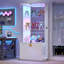 180cm Tall Lockable Display Cabinet with Glass Doors, RGB Lights & Ample Storage-1761024504