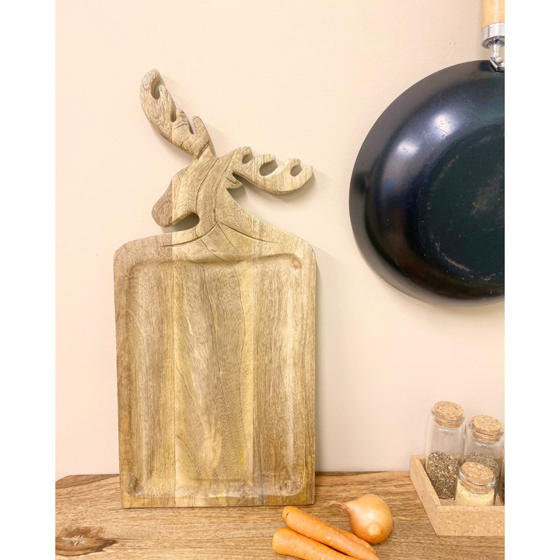 Wooden Deer Chopping Board 45Cm