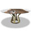 Round Walnut Wood Dining Table-57360317-57360316-57360322
