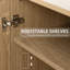 Buffet à portes en bois avec tablettes réglables-1713988982-1717044340