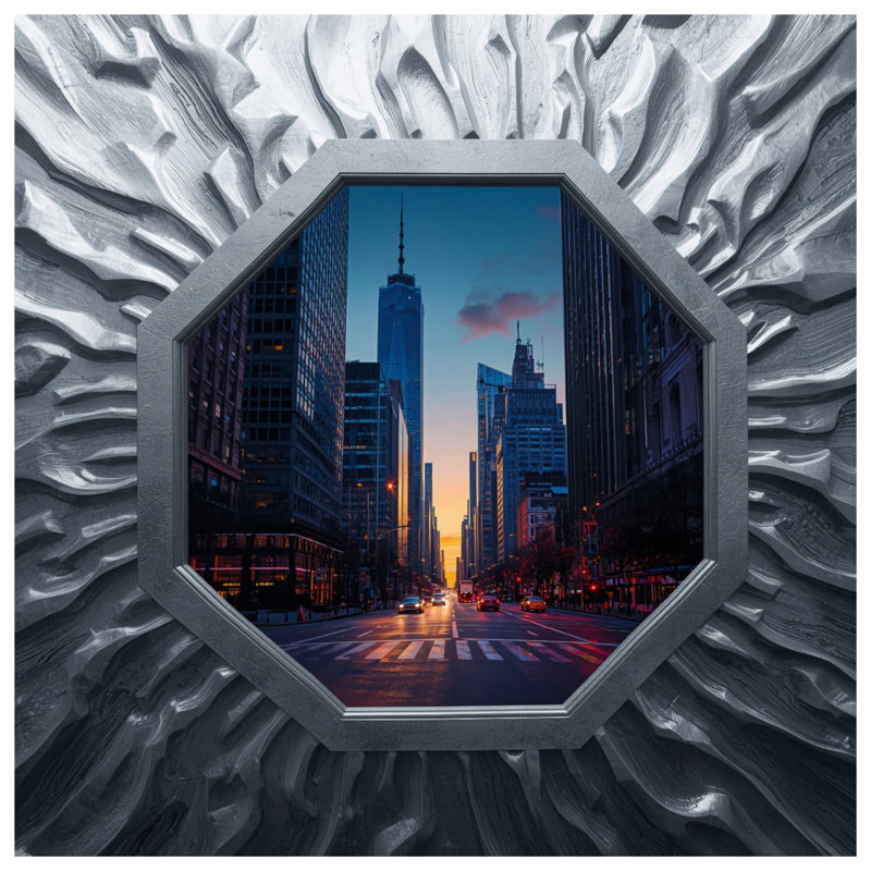Couvertures gratte-ciel Sunset Cityscape, L 60 po x H 80 po