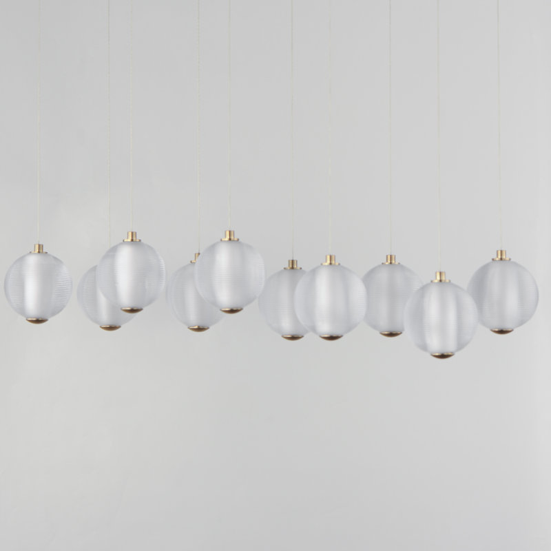 Alicano 10 - Light LED Cluster Pendant, Gold