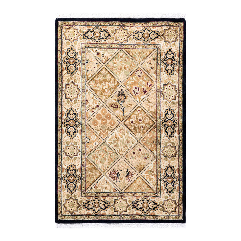 Classic One-of-a-Kind 2'8" X 4'1" Hand Knotted Area Rug