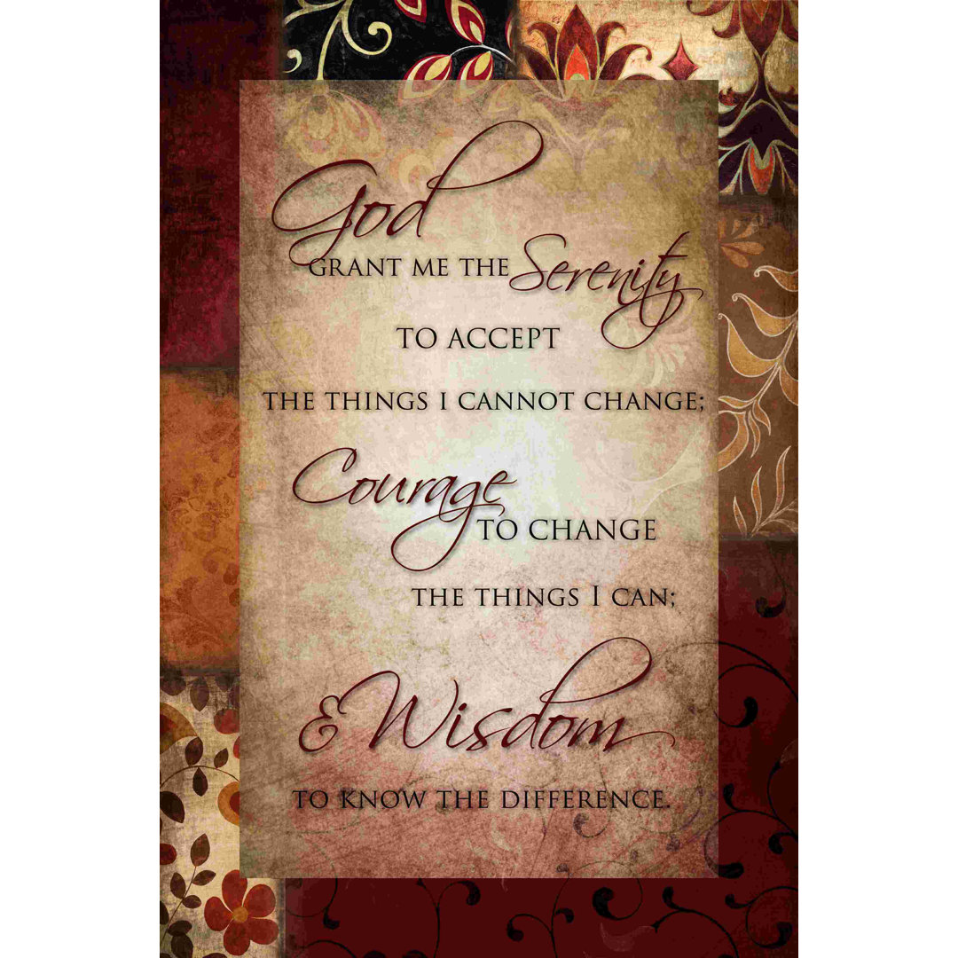 " Serenity Prayer " Trinx