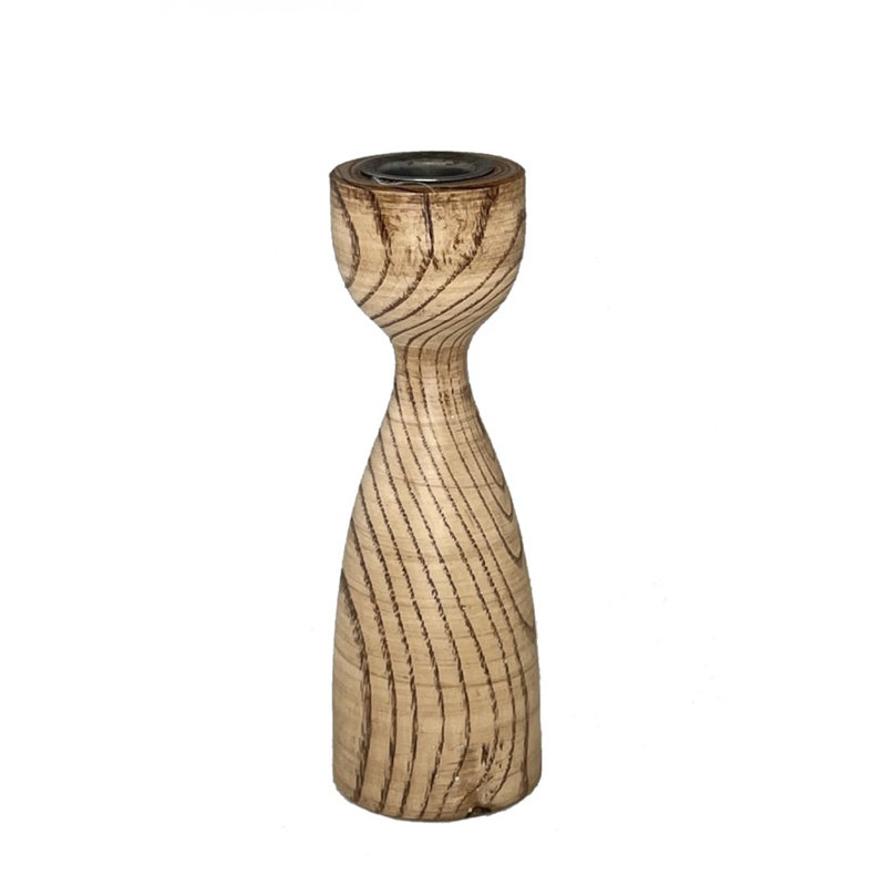 Porte-bougie Curvy, Brun, H 6 po x l 2 po x P 2 po