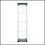 Vitrine à une porte en verre avec quatre tablettes pour mettre en valeur des objets de collection et de décoration, une solution de rangement durable et élégante-539568869