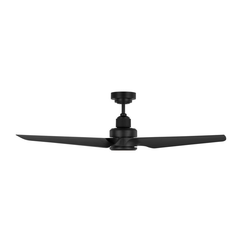 52'' Ceiling Fan with LED Lights, Midnight Black