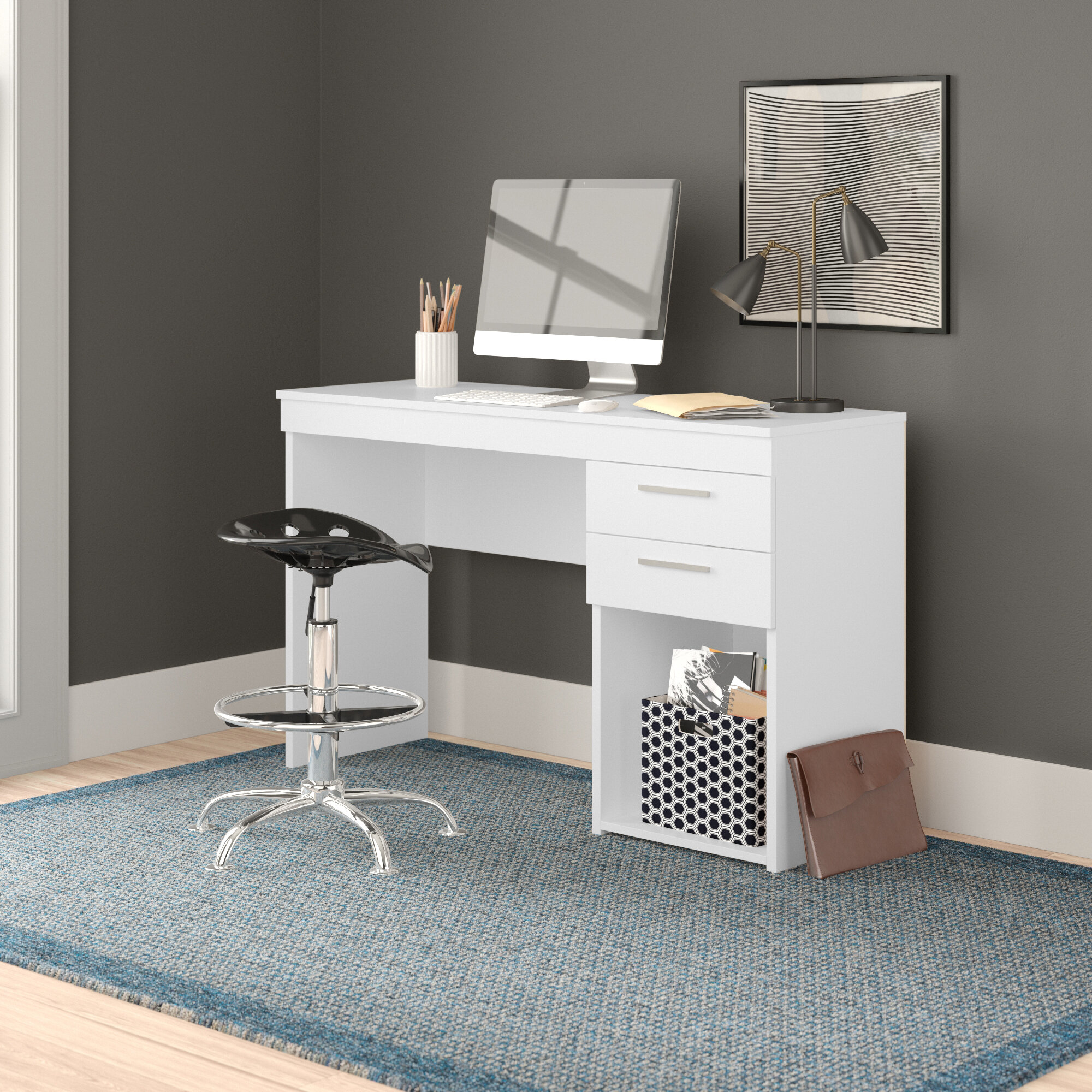 Zipcode Design™ Eltingville 47.5'' Desk & Reviews | Wayfair