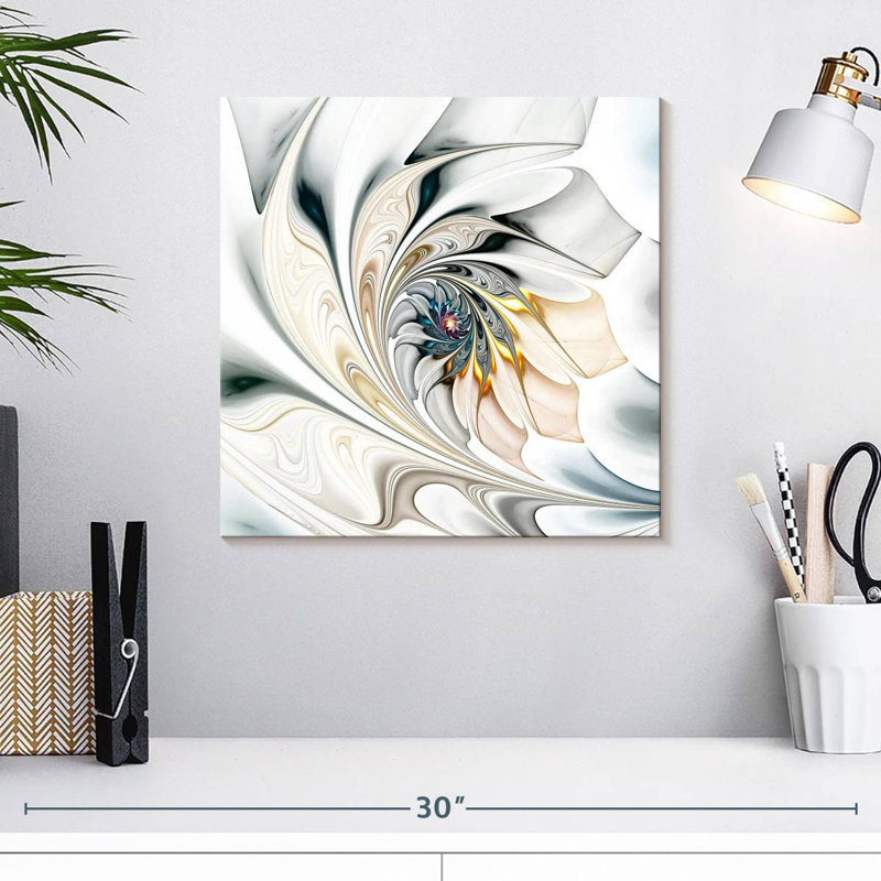 Avery Warping Floral Pattern, 16" H x 16" W