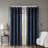 Knitted Jacquard Damask Total Blackout Grommet Top Curtain Panel(Only 1 Pc Panel)-450647584-450647598