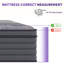  Matelas hybride moyen 12 po avec mousse viscoélastique gélifiée et ressorts ensachés, isolement de mouvement et support de bord, matelas certifié dans une boîte Certipur-US