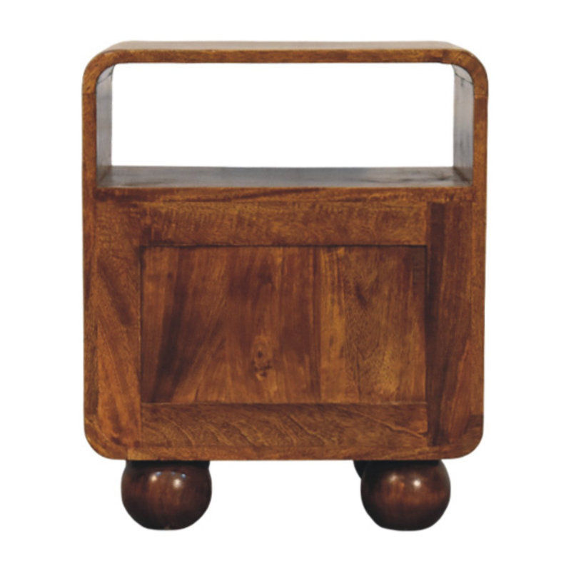 45cm W Solid Wood Bedside Table