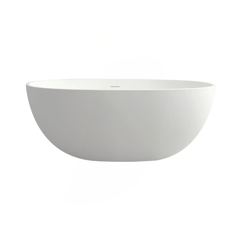55" Solid Surface Soaking Bathtub