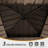 Outdoor Galvanized Steel Patio Gazebo with Double Roof-123281490-123281489