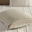 Housse de couette très grande teinte en chenille 100% coton avec rayures taupe et blanches Sweet Chenille