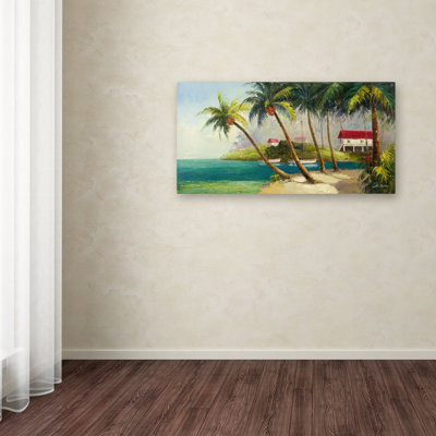 « caribean bay », reproduction sur toile tendue