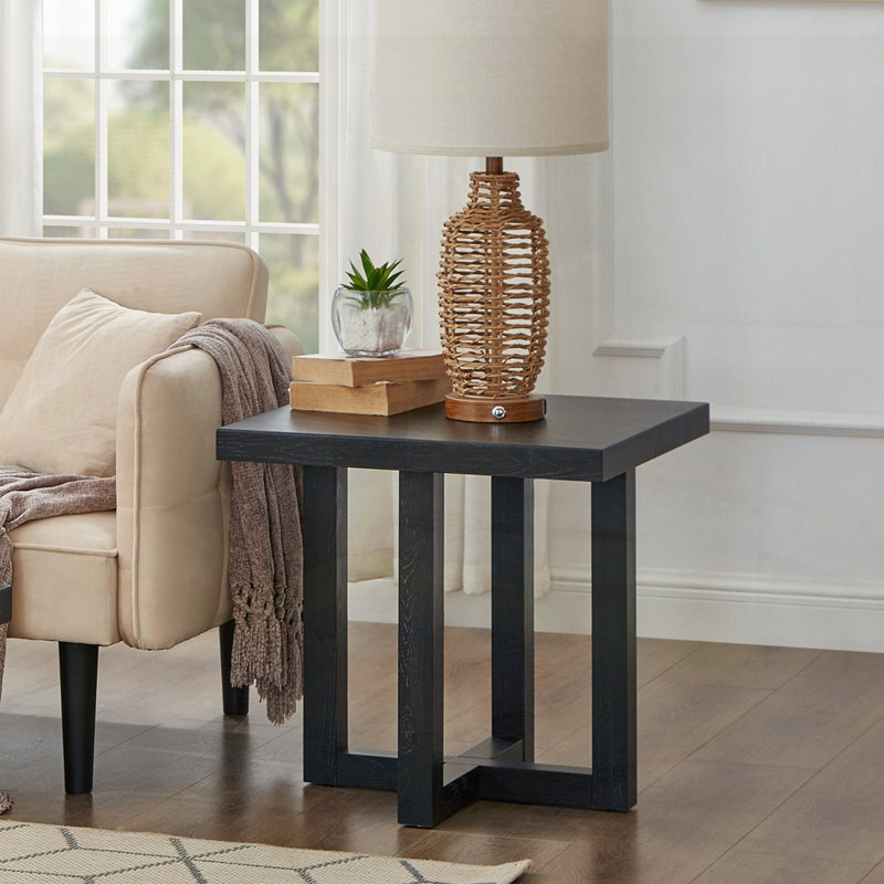 Table de bout contemporaine, Noir