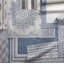 Tapis intérieur / extérieur bleu / crème Nicole-67637864