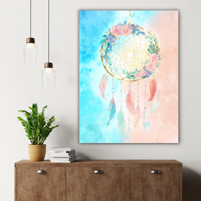 Art mural en verre trempé aquarelle, H 24 po x l 18 po