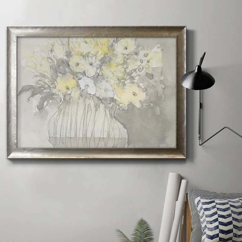 «Vintage Blossoms I», peinture sur toile encadrée, L 20 po x H 16 po