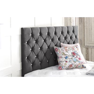 West Upholstered Velvet Headboard