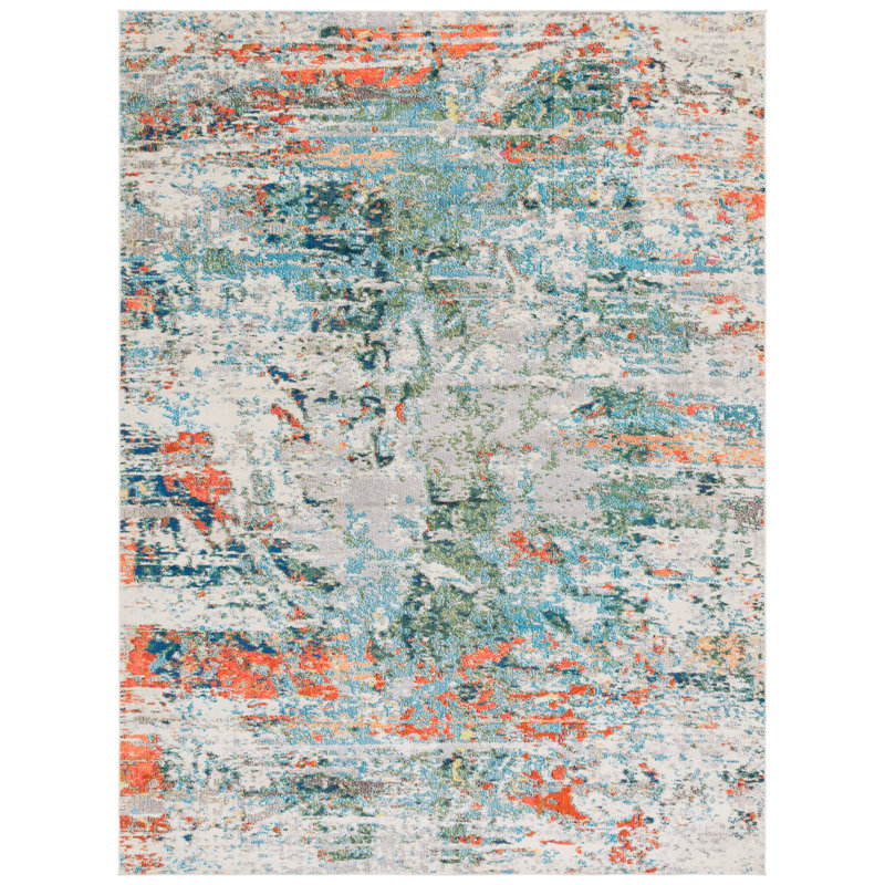 Madison Performance Abstract Rug, Rectangle 8' x 10'