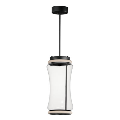 Poinsettia 2 - Light Matte Black LED Single Pendant