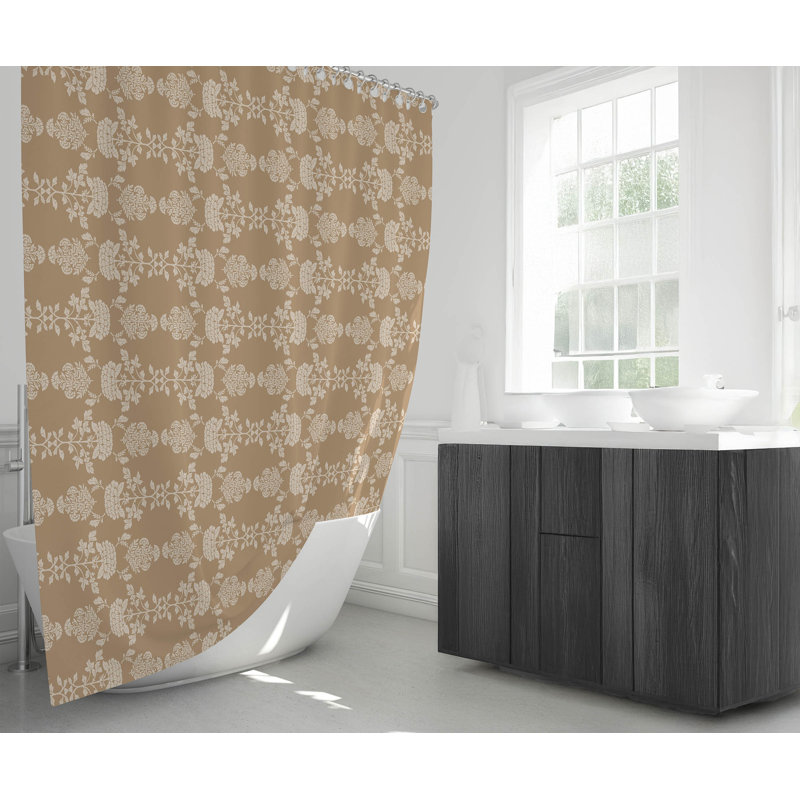 Pia Ultra-Thin Lightweight Shower Curtain, Natural