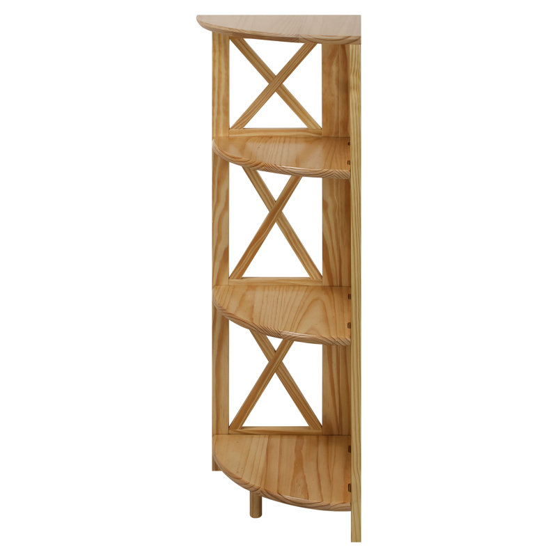 Thelen Corner Bookcase, Natural