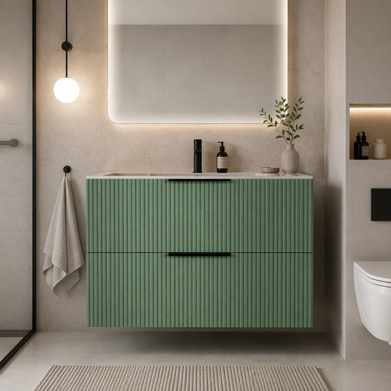 Meuble-lavabo de salle de bain sans lavabo