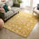 Dazzle Gold/White Disa Vintage Medallion Soft Rug