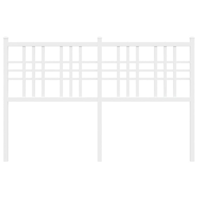 Meyana Metal Headboard, White, Super King - 180 x 200 cm