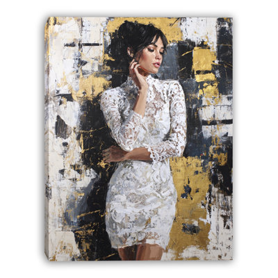 Scarlet Reflection Wrapped Canvas Wall Art