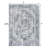 Mahinudin Bold Distressed Medallion Low-Pile Machine-Washable Cream/Blue Rug-808481873