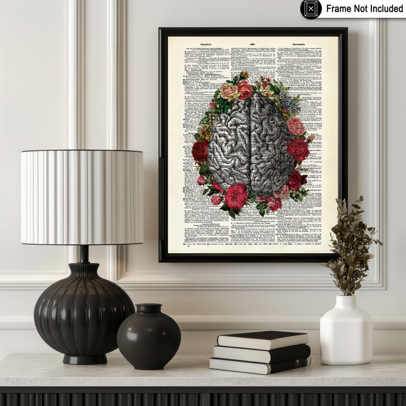 Cerveau fleuri n ° 2, Sans cadre, Affiche, H 24 po x l 32 po