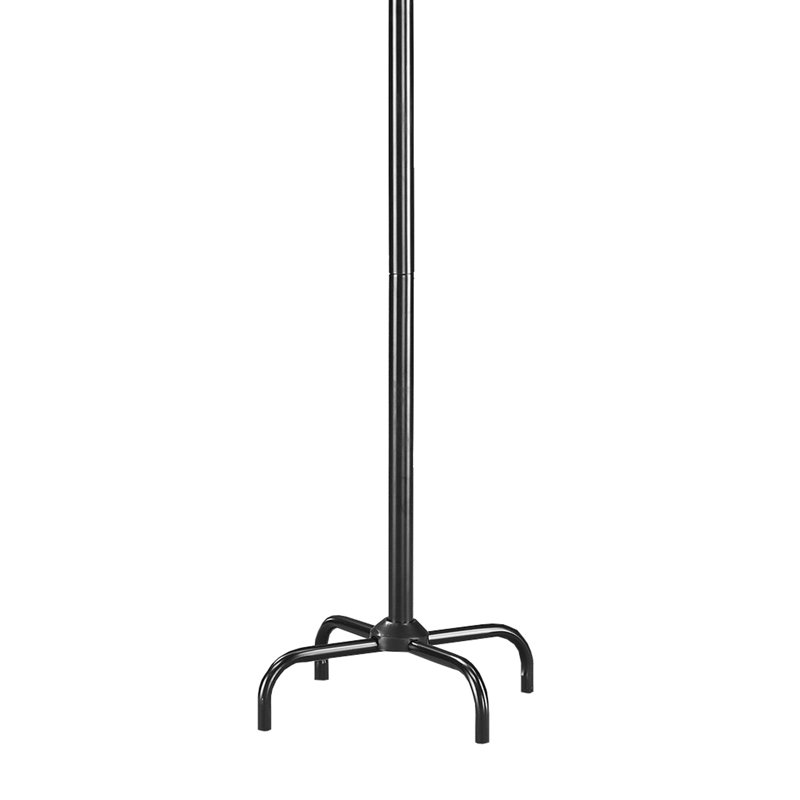 Portemanteau autoportant en métal à finition noire satinée classique