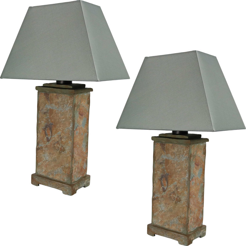 Wahl 24.5" Brown Table Lamp Set