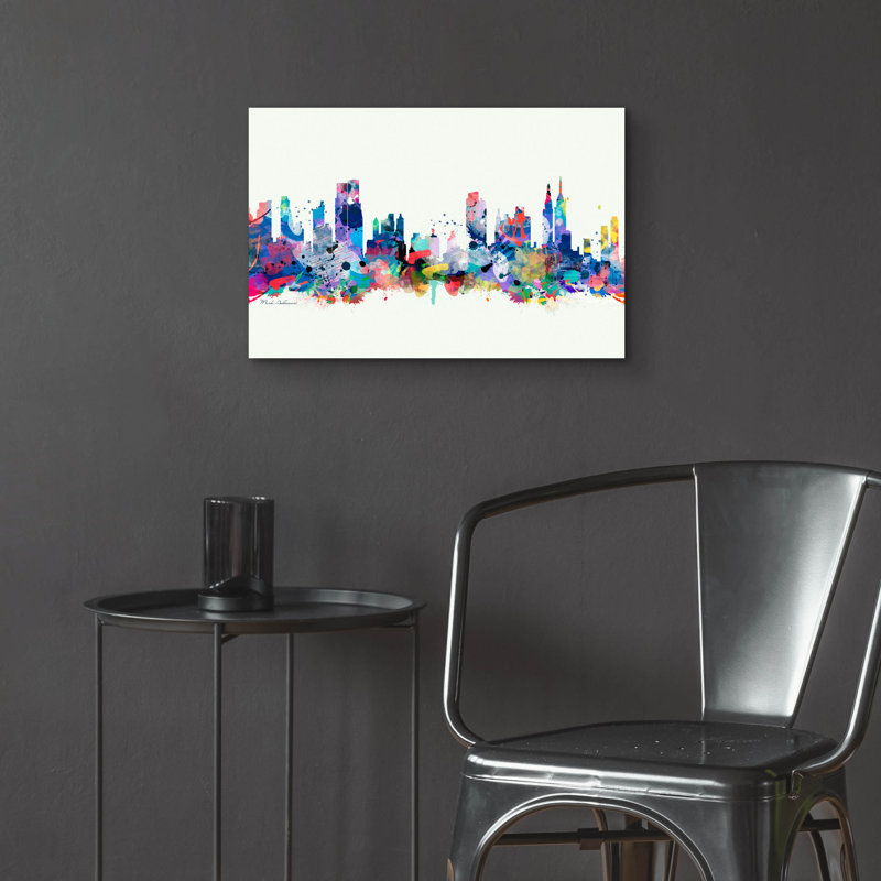  «New York Mark 3» par Mark Ashkenazi, art mural en verre acrylique, 36 po x 24 po, H 16 po x l 24 po x P 0,2 po