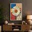 Daisy Geometric - Wrapped Canvas-1386688634-1386688635