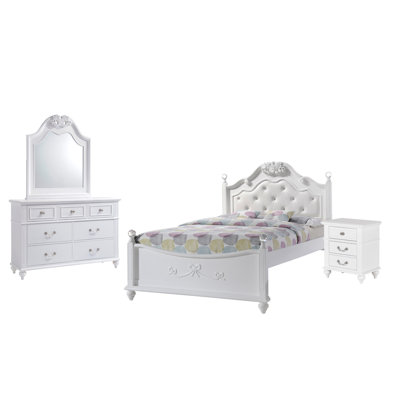 Kirklan Full Platform 4PC Bedroom Set W/ Storage Trundle